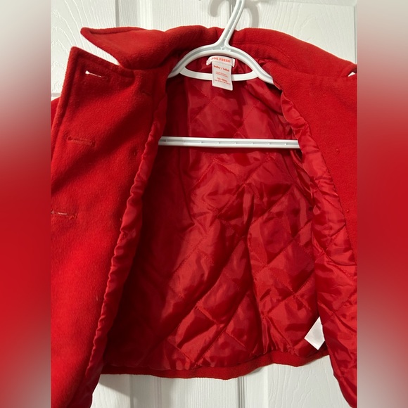 EUC Joe Fresh 12-18m red pea coat - Picture 5 of 7